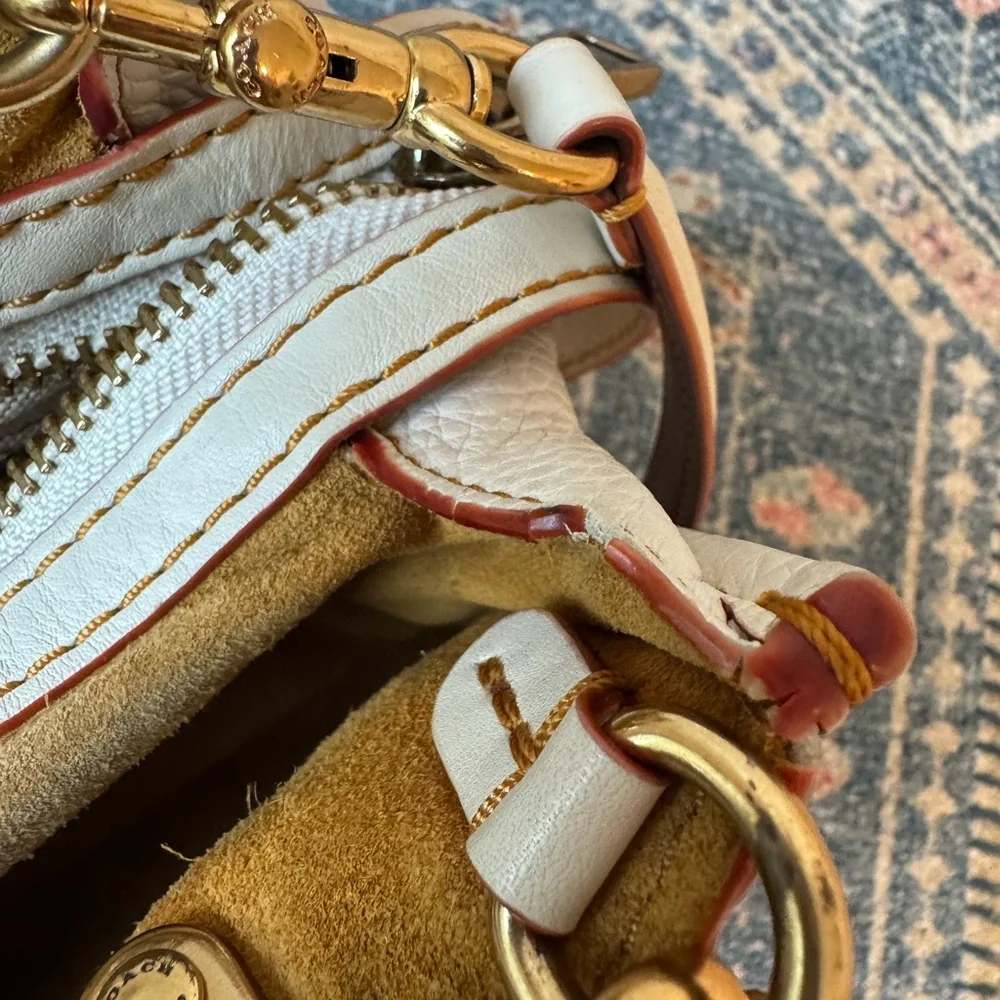Coach Rogue 25 ivory cream 1941 glovetanned pebbled leather 20315 - Picture 12 of 15